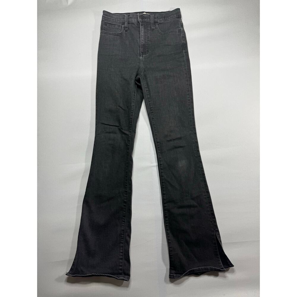 Madewell Women's Roadtripper Skinny Flare Split Ankle Gray Jeans - Size 26x30.5*